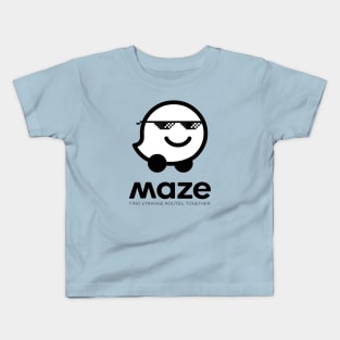 Maze-Waze Logo Spoof Kids T-Shirt